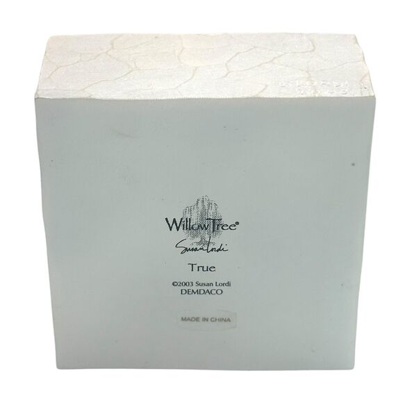 Vtg DEMDACO Willow Tree “TRUE” Trinket Box - “Truly a Friend” Girl w/Dog 2003 - Picture 14 of 14